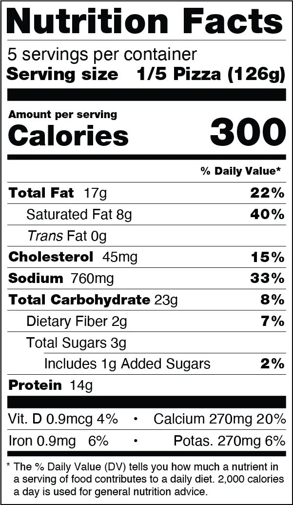 Nutrition Information