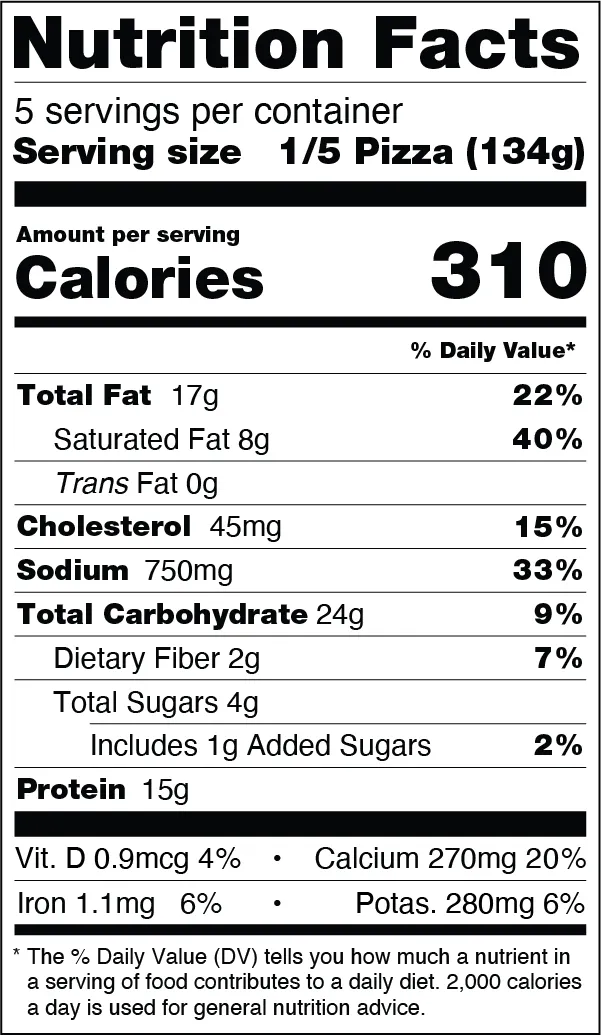Nutrition Information