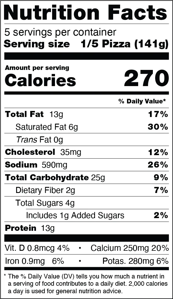 Nutrition Information