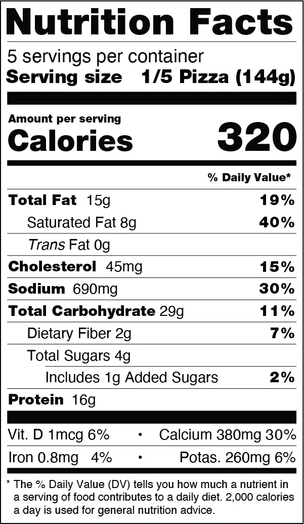 Nutrition Information