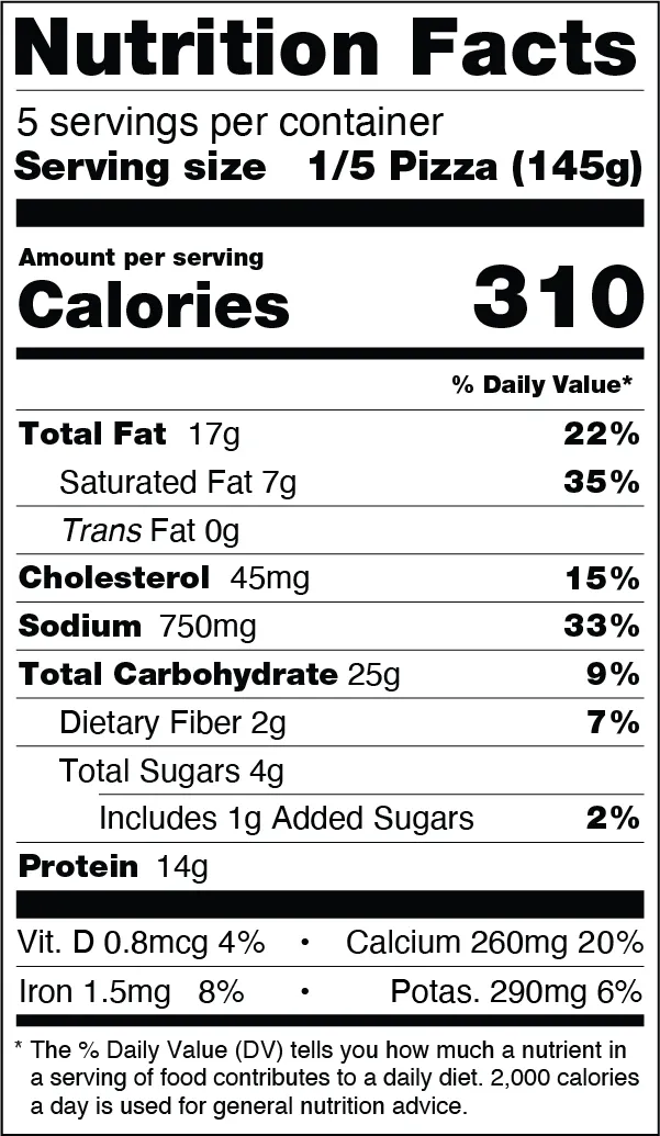 Nutrition Information