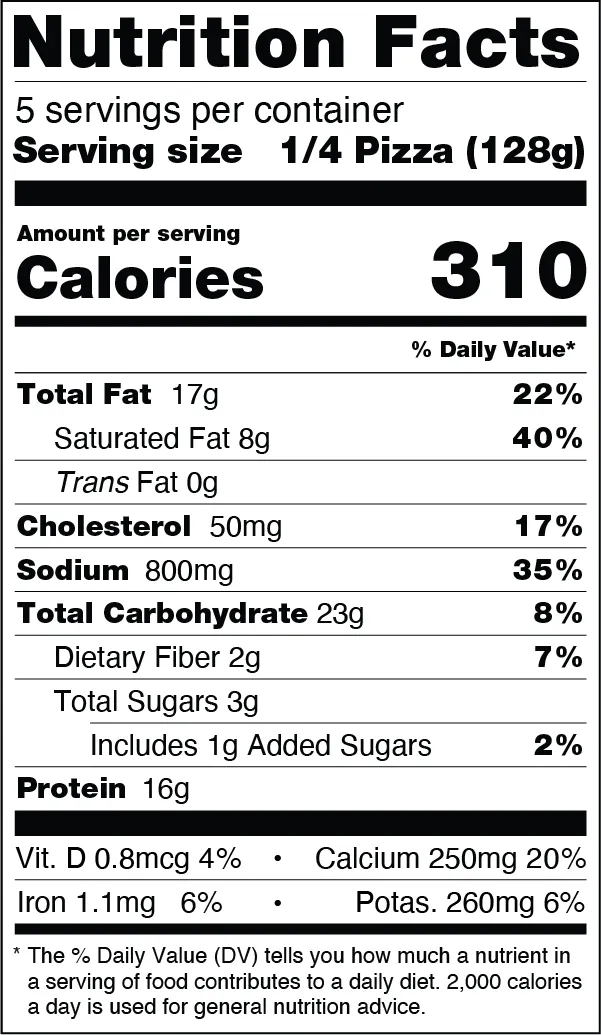 Nutrition Information