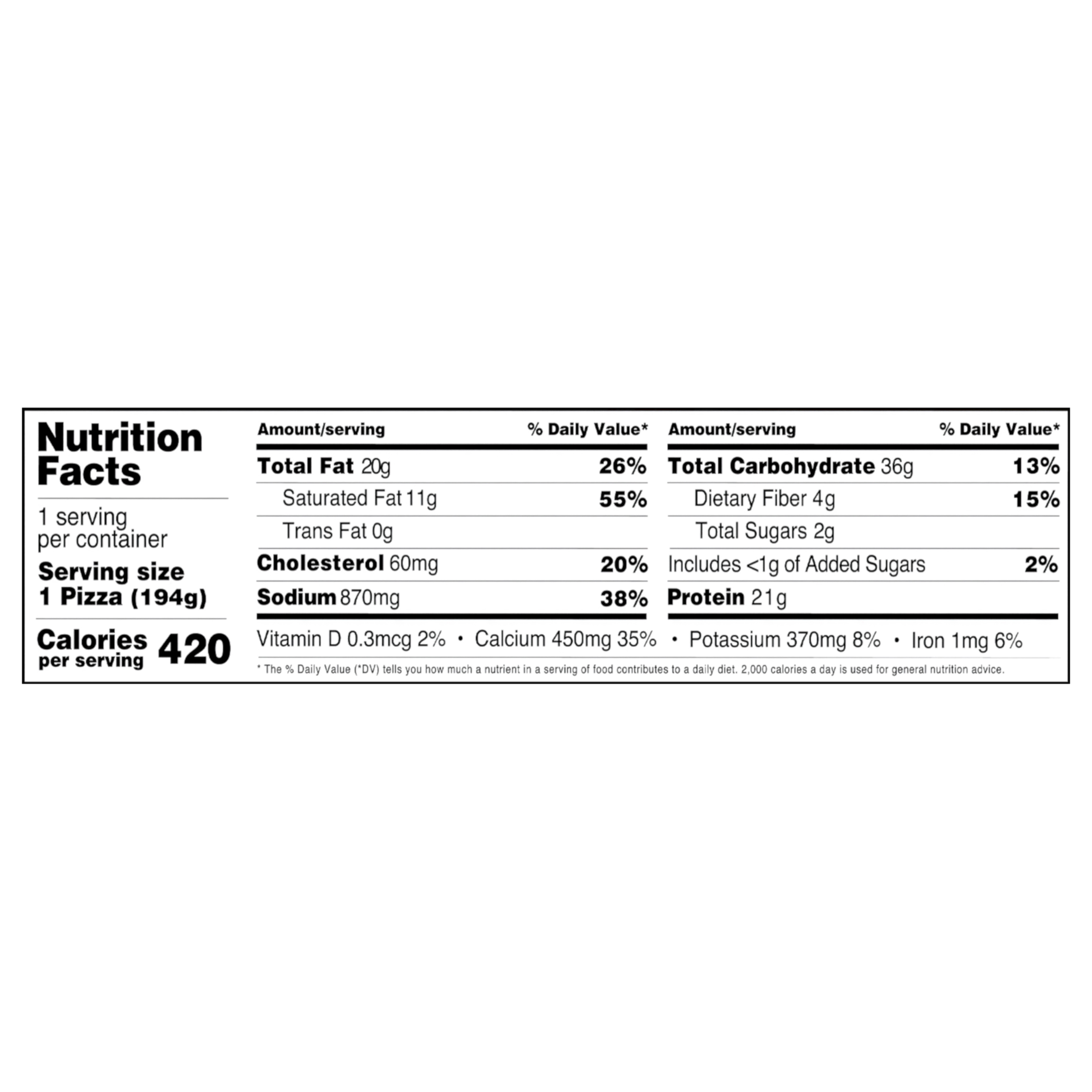 Nutrition Information